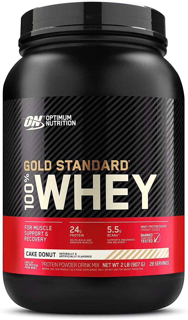 Optimum Nutrition Сывороточный протеин изолят Optimum Nutrition 100% Whey Gold Standard (0,9 кг) оптимум вей голд стандарт  cake donut, , 0.9 