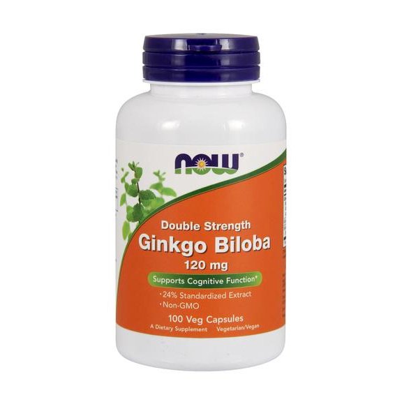 Ginkgo Biloba 120 mg, 100 piezas, Now. Suplementos especiales. 
