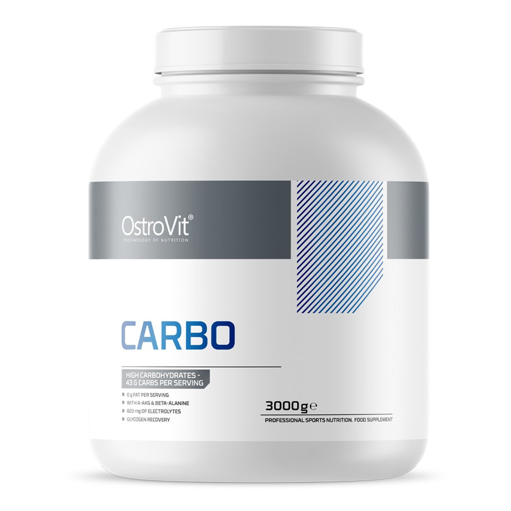 Гейнер OstroVit Carbo, 3 кг Вишня,  ml, OstroVit. Gainer. Mass Gain Energy & Endurance recovery 