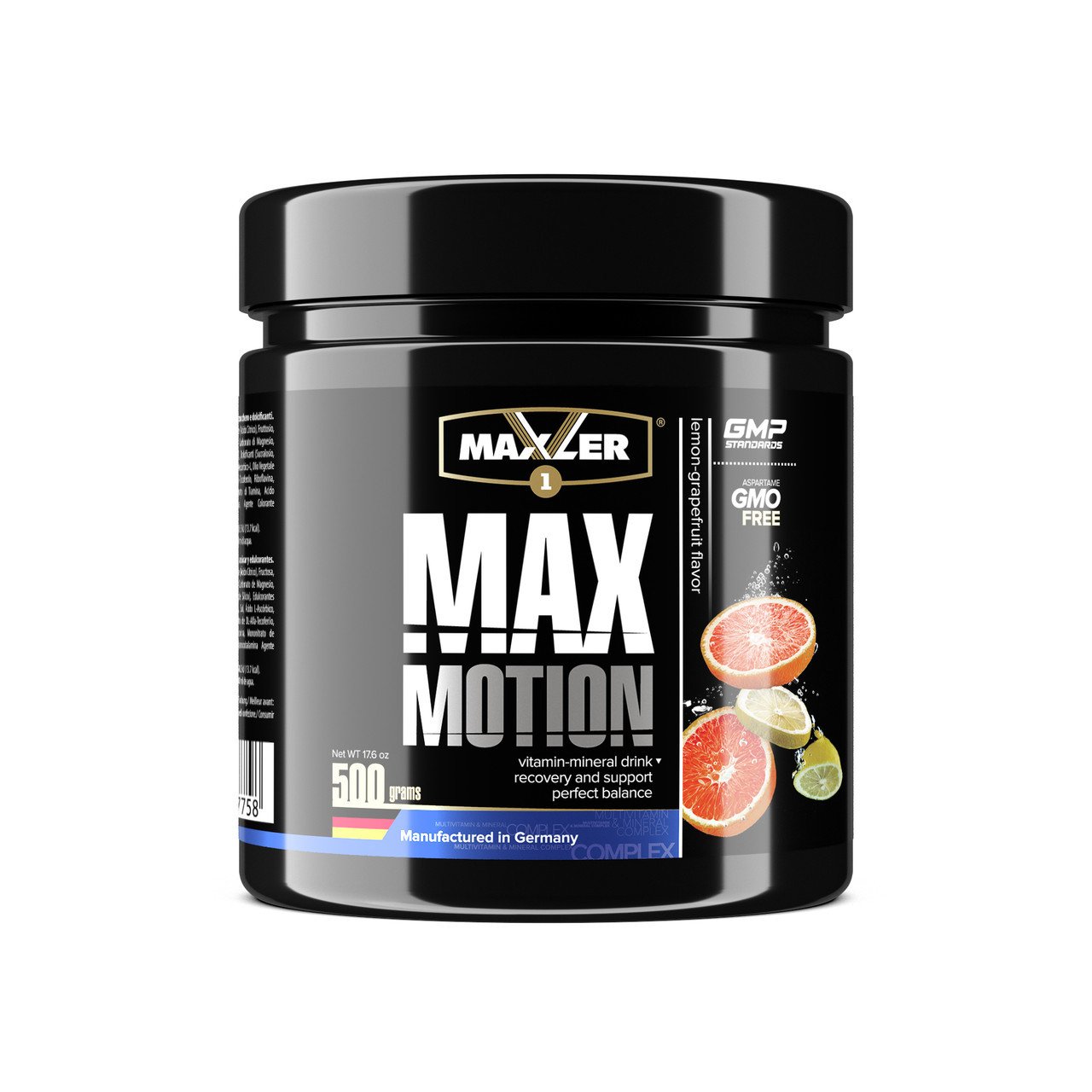 Maxler Max Motion 500 г – лимон-грейпфрут,  мл, Maxler. Предтренировочный комплекс. Энергия и выносливость 
