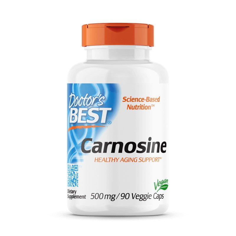 Витамины и минералы Doctor's Best Carnosine 500 mg, 90 капсул,  мл, Doctor's BEST. Витамины и минералы. Поддержание здоровья Укрепление иммунитета 