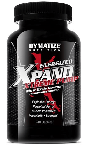 Xpand Xtreme Pump Energized, 240 шт, Dymatize Nutrition. Предтренировочный комплекс. Энергия и выносливость 