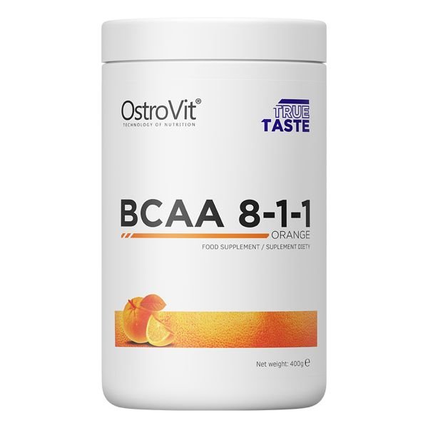 BCAA OstroVit BCAA 8-1-1, 400 грамм Апельсин,  ml, OstroVit. BCAA. Weight Loss recovery Anti-catabolic properties Lean muscle mass 