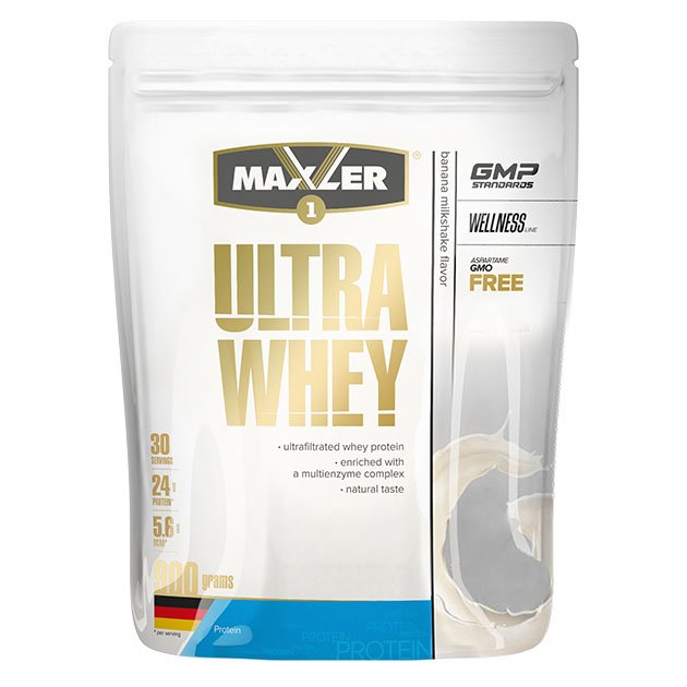 Протеин Maxler Ultra Whey, 900 грамм Лимонный чизкейк,  мл, Maxler. Протеин. Набор массы Восстановление Антикатаболические свойства 