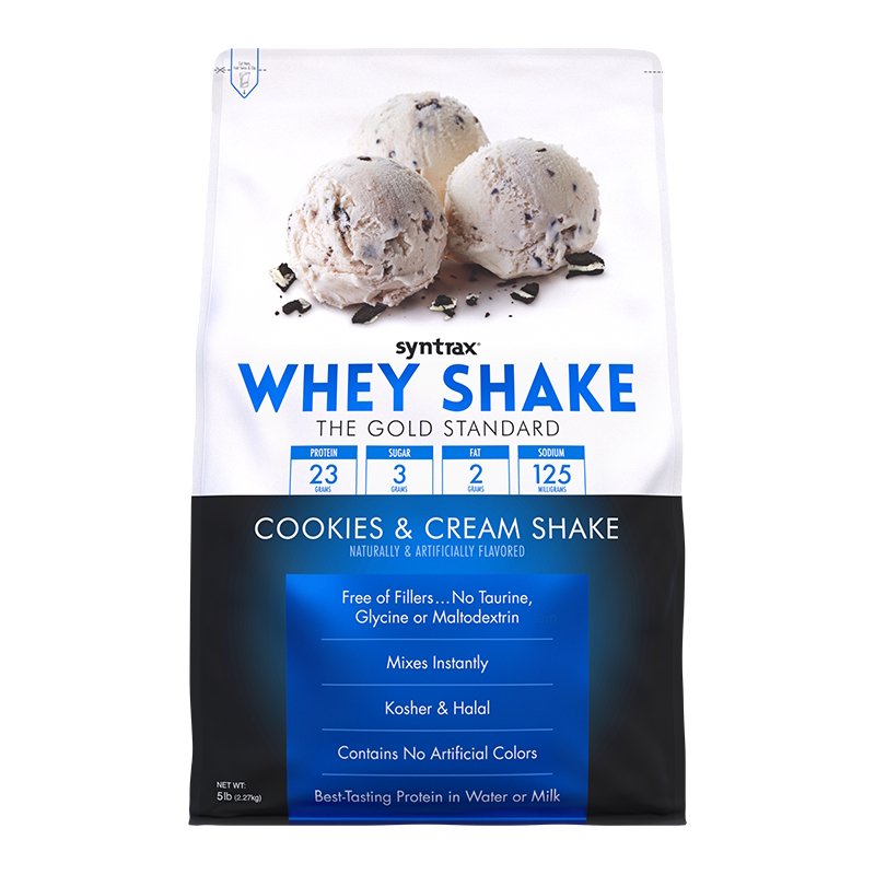 Протеин Syntrax Whey Shake, 2.27 кг Печенье крем,  ml, Syntrax. Protein. Mass Gain recovery Anti-catabolic properties 