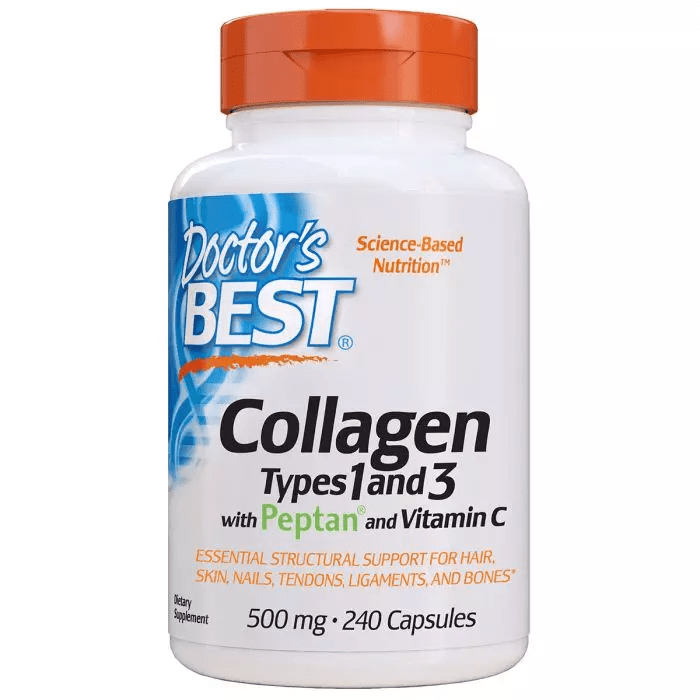 Для суставов и связок Doctor's Best Collagen Types 1&amp;3 500 mg, 240 капсул,  ml, Doctor's BEST. For joints and ligaments. General Health Ligament and Joint strengthening 
