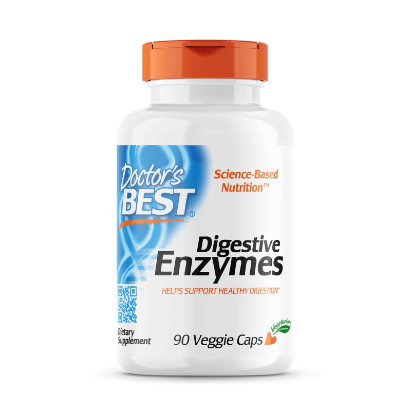 Натуральная добавка Doctor's Best Digestive Enzymes, 90 капсул,  мл, Doctor's BEST. Hатуральные продукты. Поддержание здоровья 