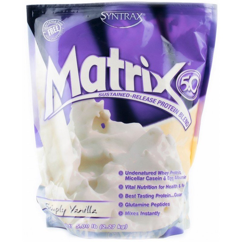 Протеин Syntrax Matrix, 2.27 кг Ваниль,  ml, Syntrax. Protein. Mass Gain स्वास्थ्य लाभ Anti-catabolic properties 