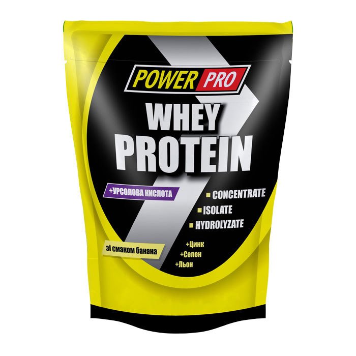 Сывороточный протеин концентрат Power Pro Whey Protein  (1 кг) павер про вей лісова ягода,  мл, Power Pro. Сывороточный концентрат. Набор массы Восстановление Антикатаболические свойства 