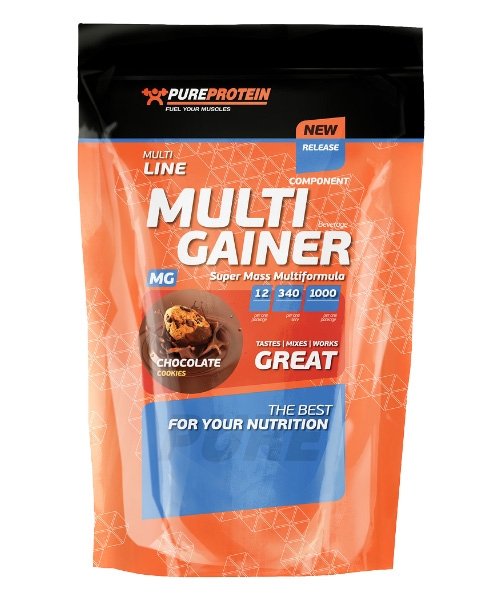 Multicomponent Gainer, 1000 g, Pure Protein. Gainer. Mass Gain Energy & Endurance recovery 