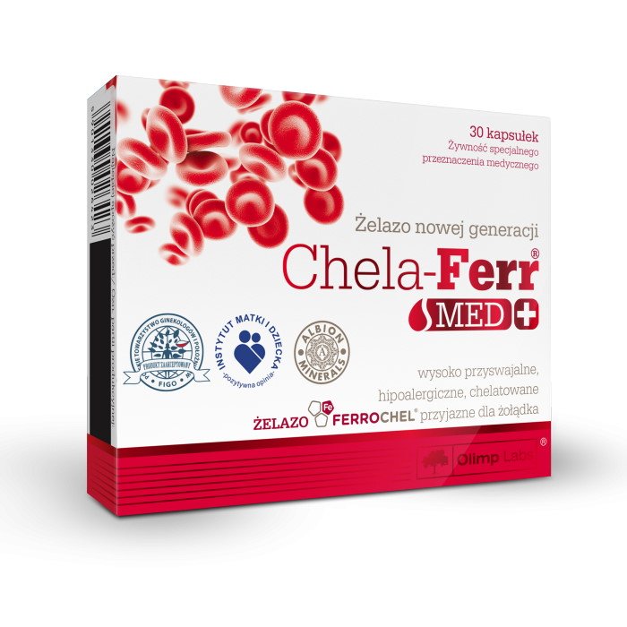 Витамины и минералы Olimp Chela-Ferr Med, 30 капсул,  мл, Olimp Labs. Витамины и минералы. Поддержание здоровья Укрепление иммунитета 