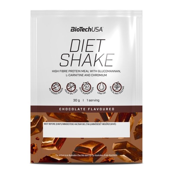 Заменитель питания BioTech Diet Shake, 30 грамм Шоколад,  мл, BioTech. Заменитель питания. 