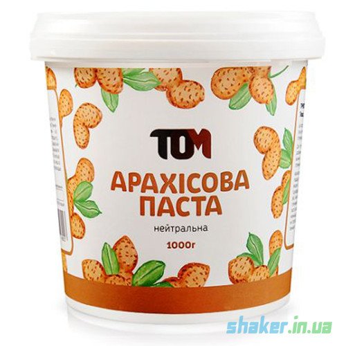 Том Натуральная арахисовая паста ТОМ (1 кг) кранч, , 1000 