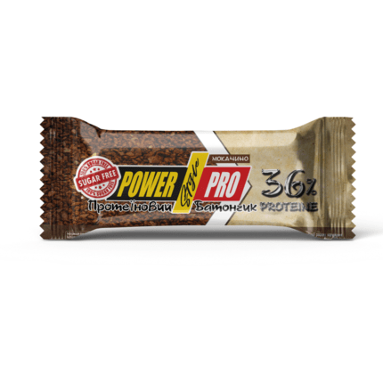 Протеиновый батончик без сахара Power Pro, Батончик 36% 60 г мокачино без сахара,  ml, Power Pro. Bar. 