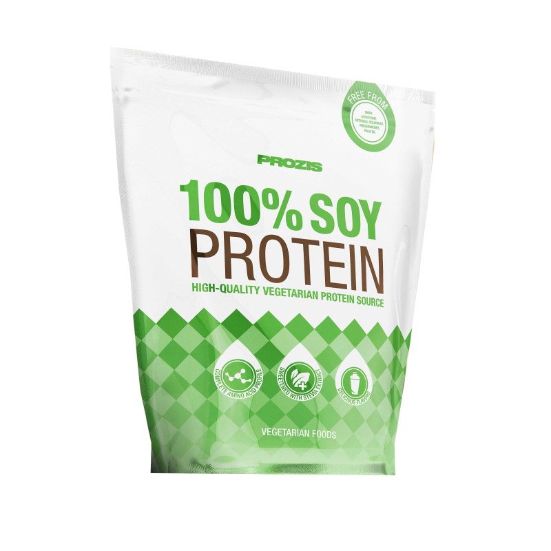 Протеин Prozis 100% Soy Protein, 900 грамм Клубника,  ml, Prozis. Protein. Mass Gain स्वास्थ्य लाभ Anti-catabolic properties 
