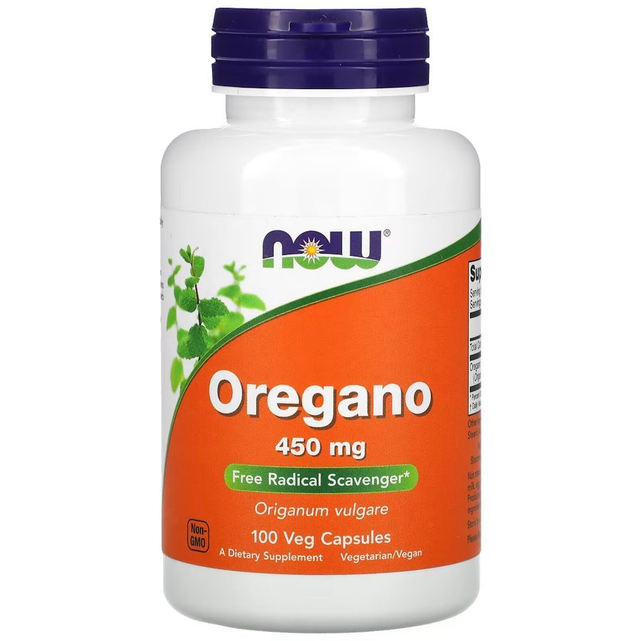 Now Натуральная добавка NOW Oregano 450 mg, 100 вегакапсул, , 