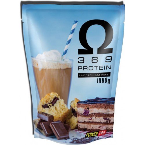 Протеин Power Pro Omega 3 6 9 Protein, 1 кг - миндальный кекс,  мл, Power Pro. Протеин. Набор массы Восстановление Антикатаболические свойства 