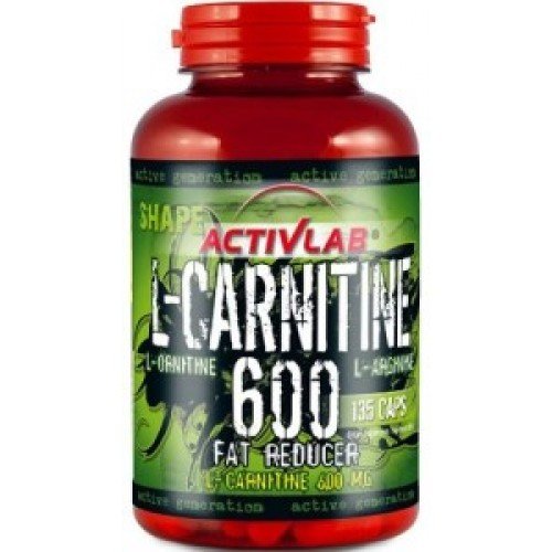 L-Carnitine 600, 135 шт, ActivLab. L-карнитин. Снижение веса Поддержание здоровья Детоксикация Стрессоустойчивость Снижение холестерина Антиоксидантные свойства 