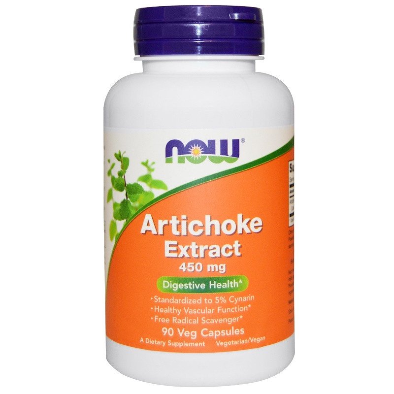 Біологічно активна добавка NOW Foods Artichoke Extract 450 mg 90 Veg Caps,  ml, Now. Suplementos especiales. 