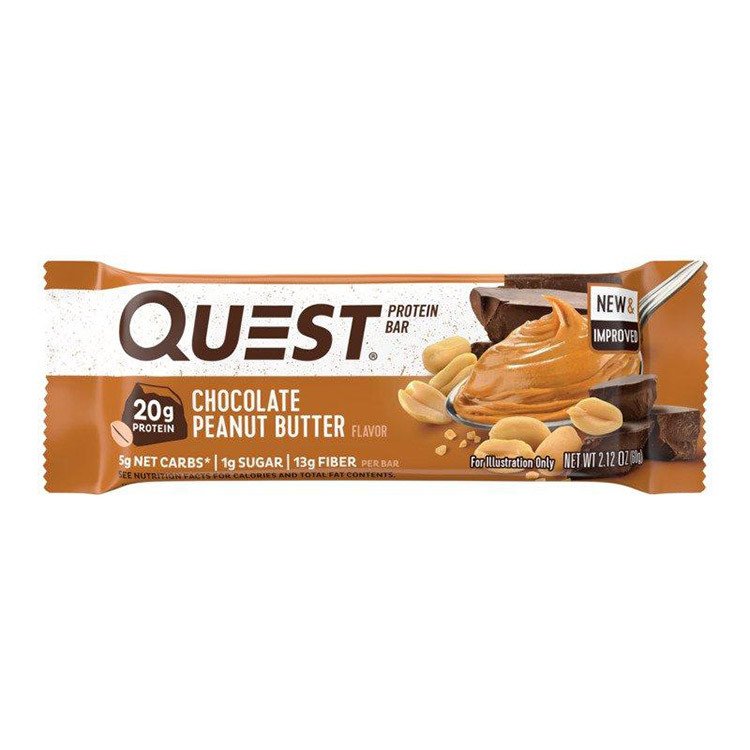 Протеиновый батончик Quest Nutrition Protein Bar 60 грамм Шоколад арахисовая паста,  ml, Quest Nutrition. Bares. 