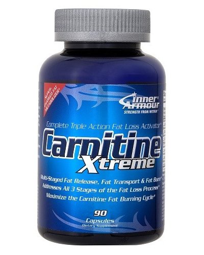 Carnitine Xtreme, 90 шт, Inner Armour. L-карнитин. Снижение веса Поддержание здоровья Детоксикация Стрессоустойчивость Снижение холестерина Антиоксидантные свойства 