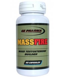 MassFire, 60 шт, Ge Pharma. Бустер тестостерона. Поддержание здоровья Повышение либидо Aнаболические свойства Повышение тестостерона 