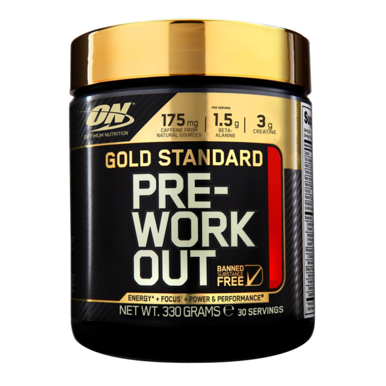 Предтренировочный комплекс Optimum Gold Standard Pre Workout, 330 грамм Арбуз,  мл, Optimum Nutrition. Предтренировочный комплекс. Энергия и выносливость 