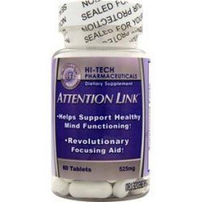 Hi-Tech Pharmaceuticals  Attention Link 60 шт. / 60 servings,  ml, Hi-Tech Pharmaceuticals. Nootropic. 