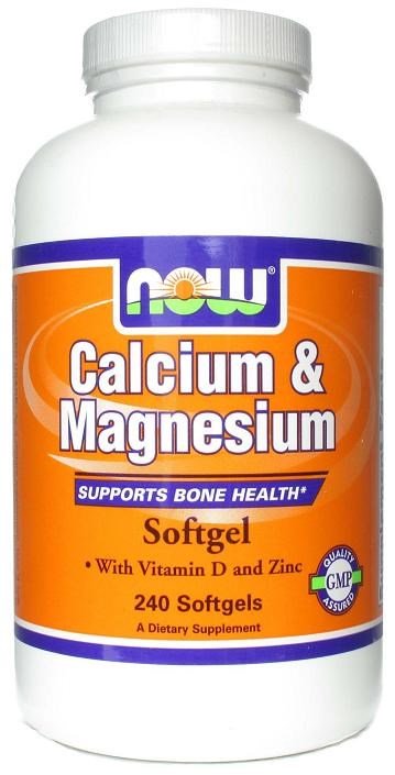 Calcium & Magnesium, 240 pcs, Now. Vitamin Mineral Complex. General Health Immunity enhancement 