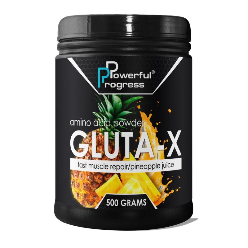 Аминокислота Powerful Progress Gluta-X, 500 грамм Ананас,  мл, Platinum Labs. Аминокислоты. 