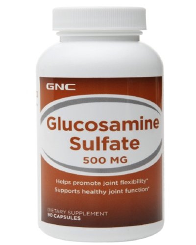 Glucosamine Sulfate 500 mg, 90 шт, GNC. Глюкозамин. Поддержание здоровья Укрепление суставов и связок 