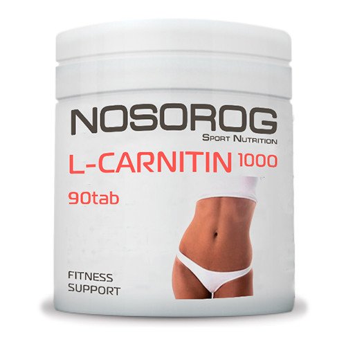 Л-карнитин Nosorog L-Carnitin 1000 (90 таблеток) носорог,  мл, Nosorog. L-карнитин. Снижение веса Поддержание здоровья Детоксикация Стрессоустойчивость Снижение холестерина Антиоксидантные свойства 