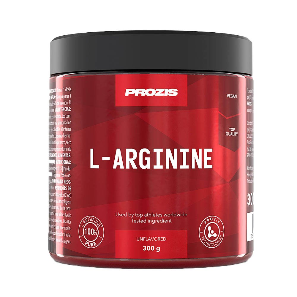 L-Arginine, 300 g, Prozis. Arginina. recuperación Immunity enhancement Muscle pumping Antioxidant properties Lowering cholesterol Nitric oxide donor 