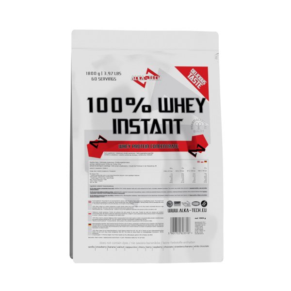 100% Whey Instant, 1800 g, Alka-Tech. Whey Concentrate. Mass Gain recovery Anti-catabolic properties 