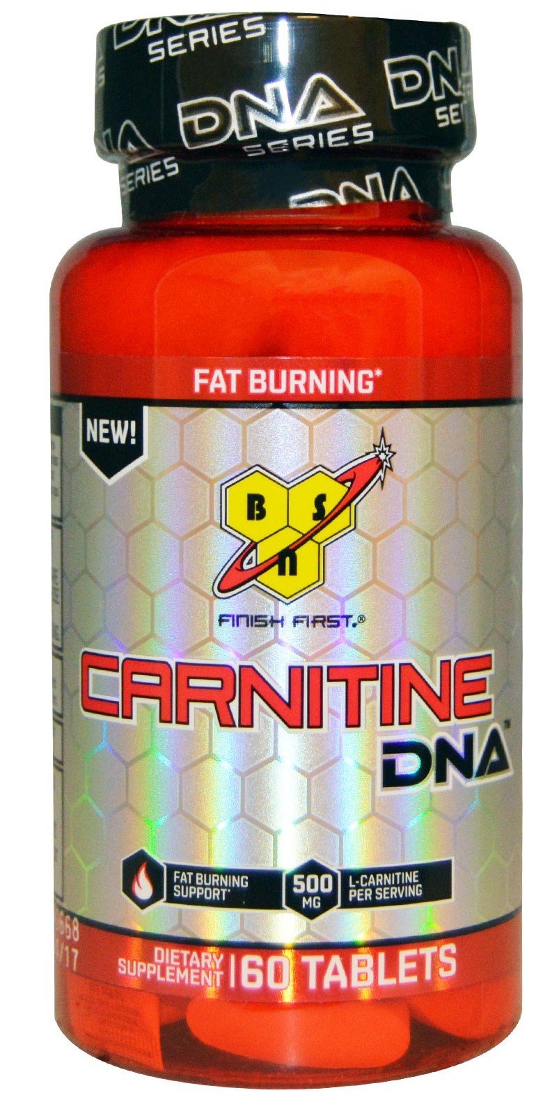 Carnitine DNA, 60 шт, BSN. L-карнитин. Снижение веса Поддержание здоровья Детоксикация Стрессоустойчивость Снижение холестерина Антиоксидантные свойства 
