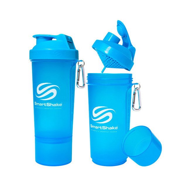 SmartShake Шейкер спортивный SmartShake Slim NEON Blue (500 мл), , 500 
