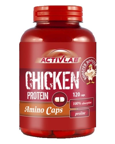 Chicken Protein Amino Caps, 120 piezas, ActivLab. Complejo de aminoácidos. 