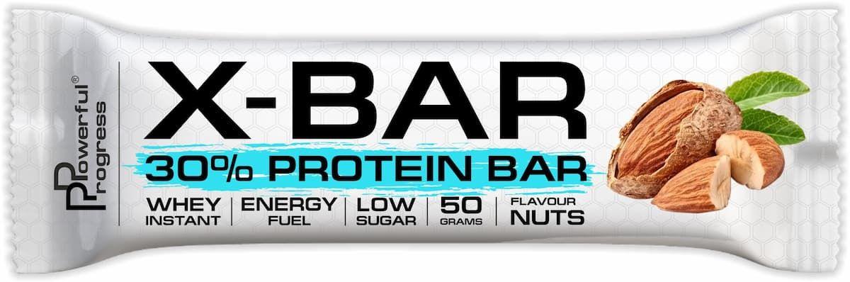 Батончик Powerful Progress 30 % Protein Bar X-BAR 50 g (Миндальный орех),  ml, Powerful Progress. Bar. 