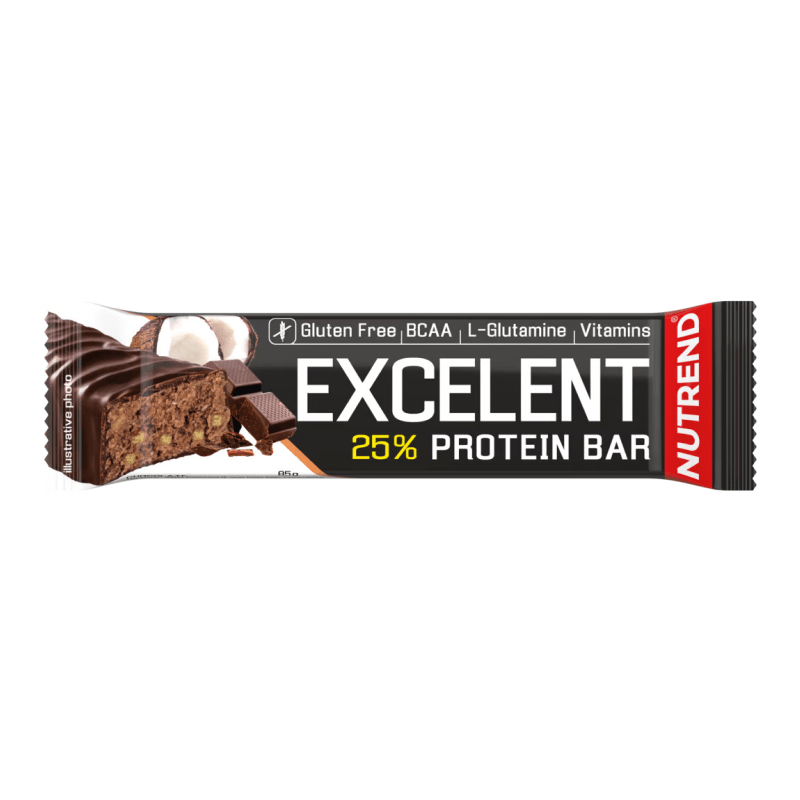 Nutrend Протеїновий батончик Excelent Protein Bar Double Nutrend 85 g Chocolate Coconut, , 85 г