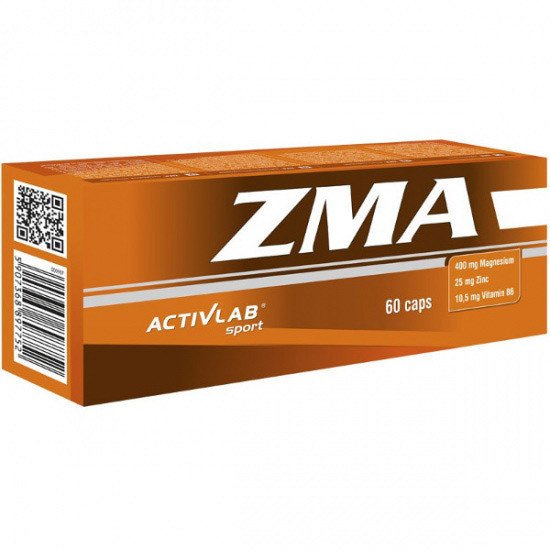 Бустер тестостерона Activlab ZMA (60 капс) зма активлаб,  мл, ActivLab. ZMA (Цинк, Магний и B6),ZMA. Поддержание здоровья Повышение тестостерона 