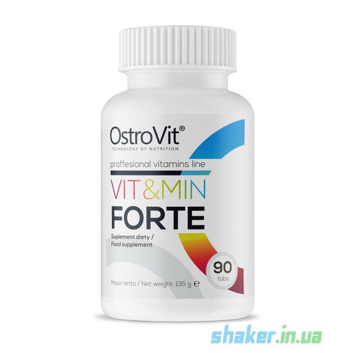 Комплекс витаминов OstroVit Vitamin Forte (90 таб) олимп,  мл, OstroVit. Витаминно-минеральный комплекс. Поддержание здоровья Укрепление иммунитета 