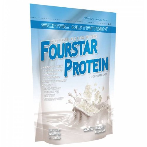Протеин Scitec Fourstar Protein, 500 грамм Йогурт,  ml, Scitec Nutrition. Proteína. Mass Gain recuperación Anti-catabolic properties 