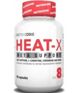 Heat-X, 90 pcs, Nutricore. Fat Burner. Weight Loss Fat burning 