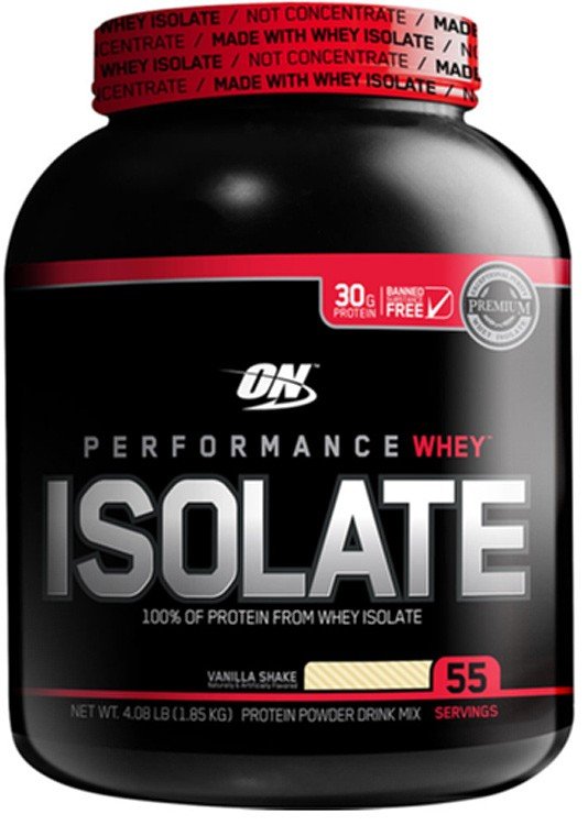 Performance Whey Isolate, 1850 g, Optimum Nutrition. Whey Isolate. Lean muscle mass Weight Loss recovery Anti-catabolic properties 