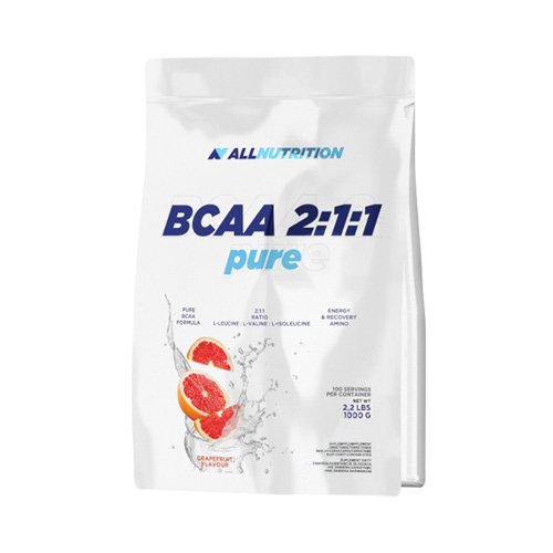 AllNutrition BCAA Pure 2:1:1 1000 г Лимон,  ml, AllNutrition. BCAA. Weight Loss recovery Anti-catabolic properties Lean muscle mass 