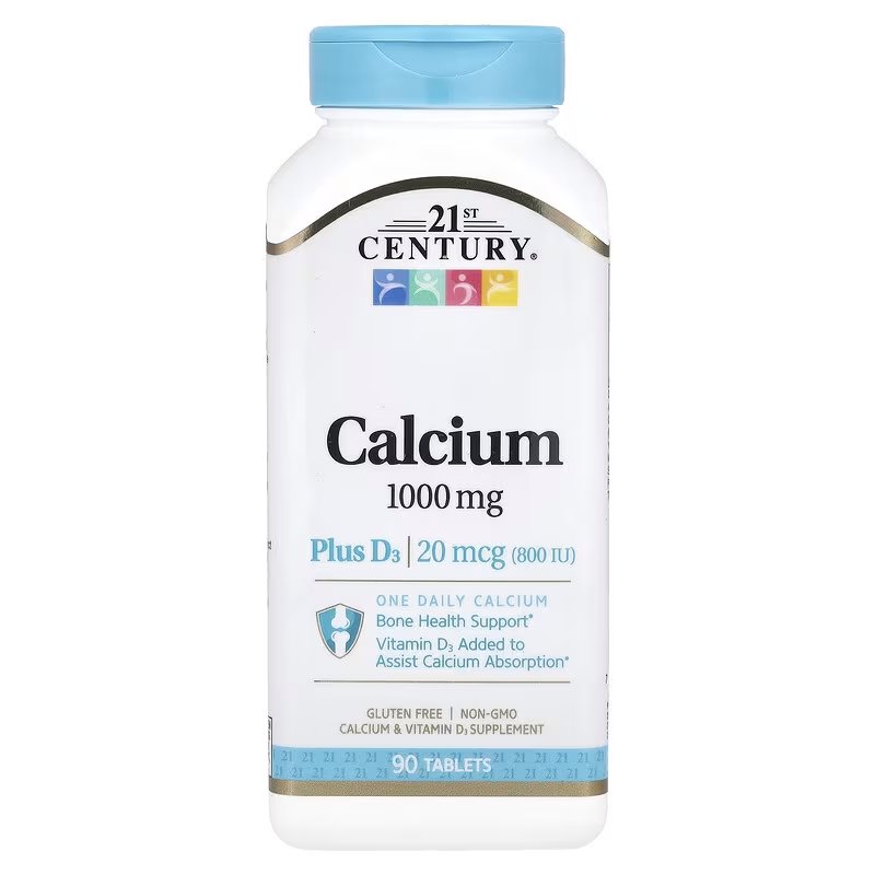21st Century Витамины и минералы 21st Century Calcium Plus D3, 90 таблеток, , 