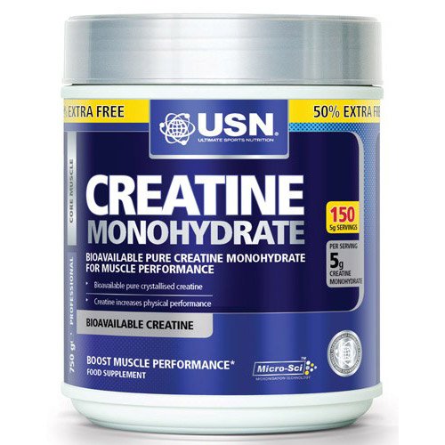 Creatine Monohydrate, 1000 г, USN. Креатин моногидрат. Набор массы Энергия и выносливость Увеличение силы 