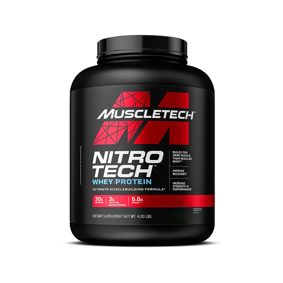 Протеин Muscletech Nitro Tech Whey Protein, 1.81 кг Ваниль,  ml, MuscleTech. Protein. Mass Gain recovery Anti-catabolic properties 