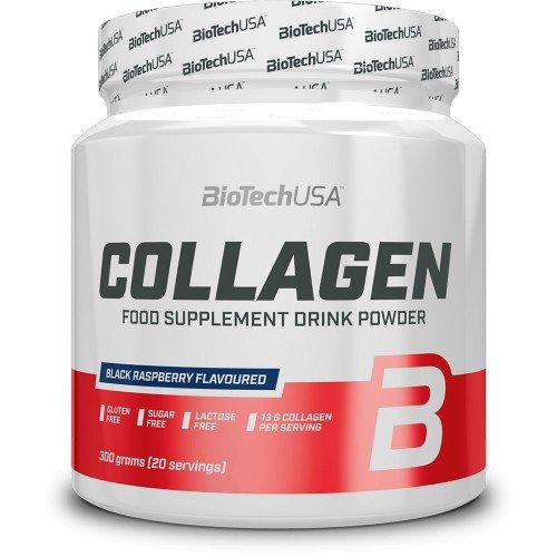Коллаген BioTech Collagen 300 грамм Черная малина,  ml, BioTech. Collagen. General Health Ligament and Joint strengthening Skin health 