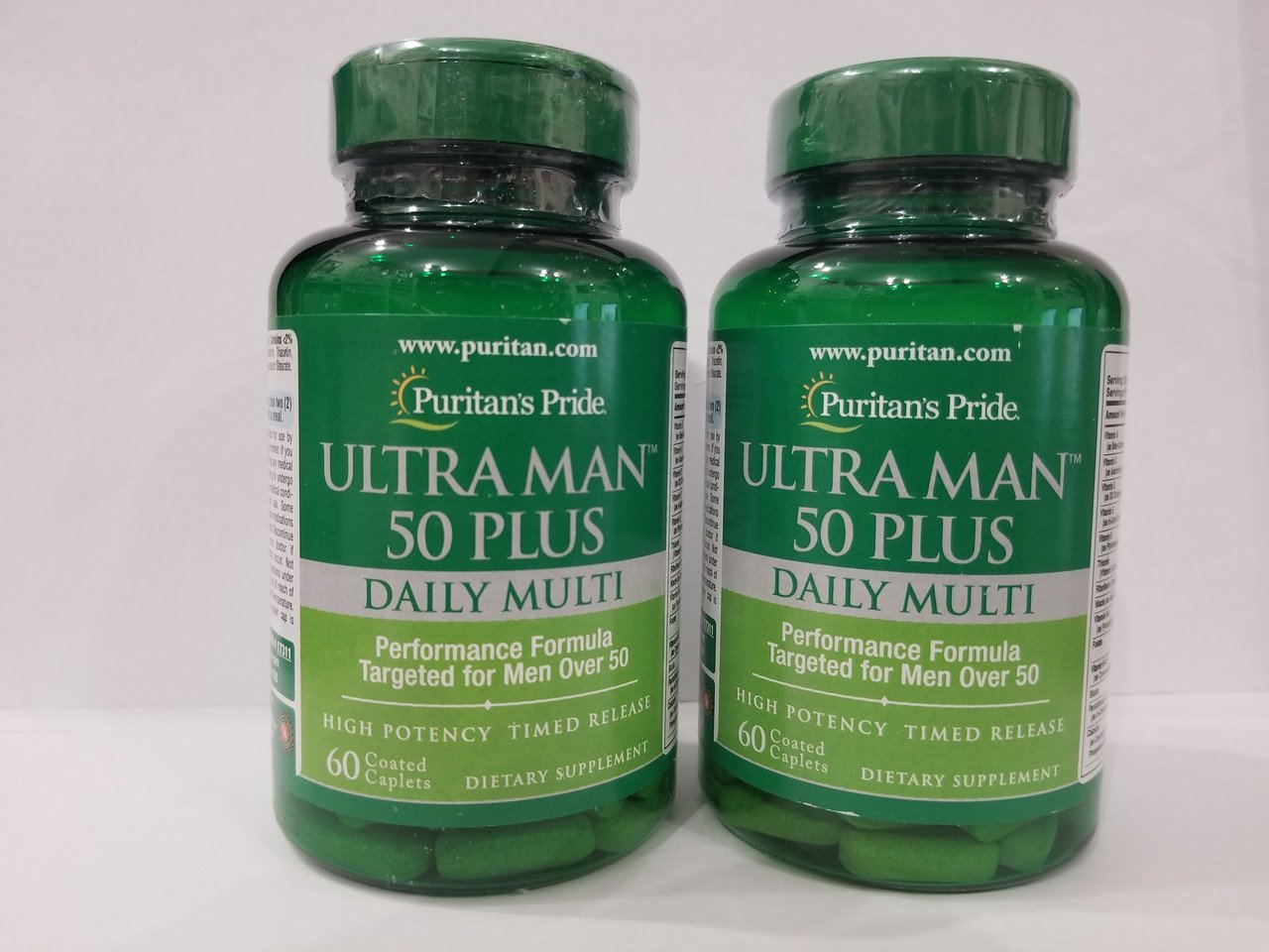Вітамінно-мінеральний комплекс Puritan's Pride Ultra Man 50 Plus 60 caps (без дати, партія 09/23),  мл, Puritan's Pride. Витамины и минералы. Поддержание здоровья Укрепление иммунитета 